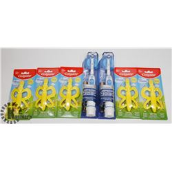 BAG OF ELECTRIC TOOTHBRUSHES AND BABY TOOTHBRUSHES
