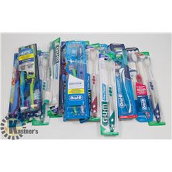 BAG OF ASSORTED TOOTHBRUSHES
