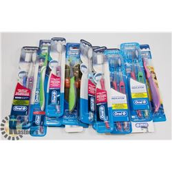 BAG OF ASSORTED TOOTHBRUSHES