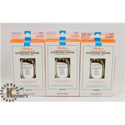 3 PACK OF SALLY HANSEN DIAMOND STRENGTH BASE &