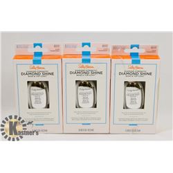 3 PACK OF SALLY HANSEN DIAMOND STRENGTH BASE &