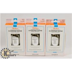 3 PACK OF SALLY HANSEN DIAMOND STRENGTH BASE &