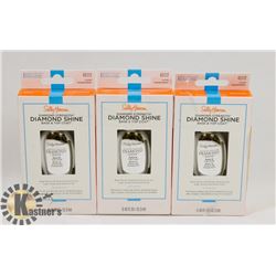 3 PACK OF SALLY HANSEN DIAMOND STRENGTH BASE &