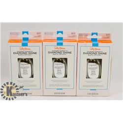 3 PACK OF SALLY HANSEN DIAMOND STRENGTH BASE &