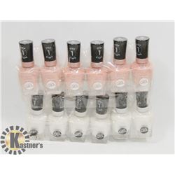 12 PACK OF SALLY HANSEN MIRACLE GEL NAIL COLOUR