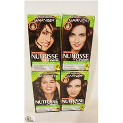 BAG OF ASSORTED GARNIER HAIR DYE