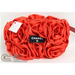 REPLICA CHANEL RED FLORAL DESIGN PURSE