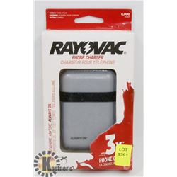 NEW RAYOVAC 6000 MAH POWER BANK