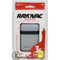 NEW RAYOVAC 6000 MAH POWER BANK