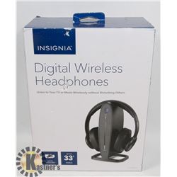 INSIGNIA WIRELESS TV HEADSET 33' RANGE