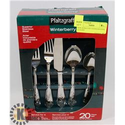 NEW 20 PIECE SET STAINLESS STEEL CUTLERY