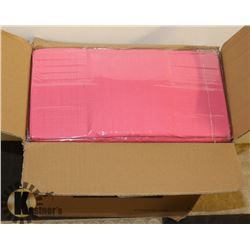 CASE OF 30 NEW HOT PINK DISPOSABLE TABLECLOTHS