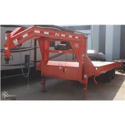 2019 PJ TRAILERS 22' GOOSE NECK T8222 TILT TRAILER