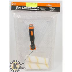 NEW! 5PC 6" MINI FOAM ROLLER KIT