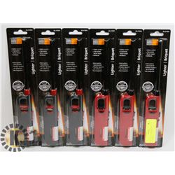 NEW! LOT OF 6 BARBECUE LIGHTERS