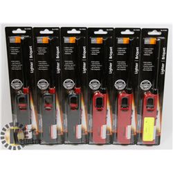 NEW! LOT OF 6 BARBECUE LIGHTERS