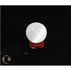 #50-NATURAL SELENITE HEALING  SPHERE BALL