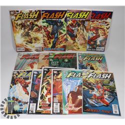 LOT OF 14 DC THE FLASH COMIC BOOKS