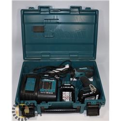 MAKITA 18V DRILL WITH BATTERY AND CHARGER.