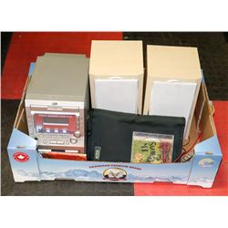 JVC MINI SYSTEM W/ CASSETTE & CD PLAYER  ALSO W/