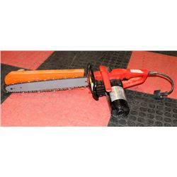 HOMELITE ELECTRIC CHAIN SAW.