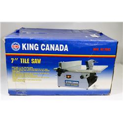 KING CANADA 7" TILE SAW. TOOLS