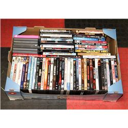 BOX OF APPROX 70 DVD'S