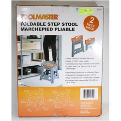 2 PACK TOOLMASTER FOLDABLE STEPSTOOLS