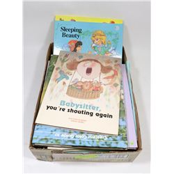 FLAT OF VINTAGE AND NEW CHILDRENS BOOKS