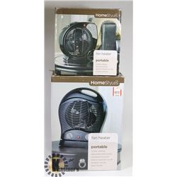 2 HOMESTYLES FAN HEATERS.