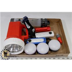 LOT OF EDDIE BAUER LED ARMBAND LIGHTS AND MORE