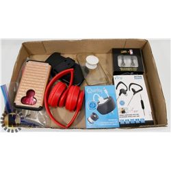 HEAD PHONES, CHARGER, PHONE CASES FOR IPHONE 5, 6&