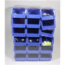 TWO 9 PACKS OF PARTS ORGANIZERS