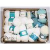Image 1 : 12 PACKAGES WORSTED ACRYLIC YARN 110 M EACH