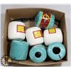 Image 1 : 7 NEW PACKAGES OF SOUTH MAID YARN