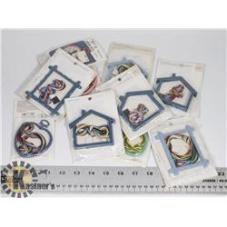 BOX WITH 10 NEW CROSS STITCH KITS