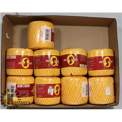 9 NEW PACKAGES OF SOUTH MAID YARN