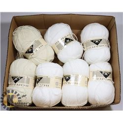 7 NEW PACKAGES OF BONANZA YARN 340 YARDS EACH