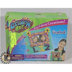 LOT OF 2 CRUNCH ART SCRAPBOK FABRIC CREATIONS