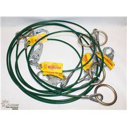 LOT OF FIVE 6FT PROTECTA CABLE TIE-OFF ADAPTORS