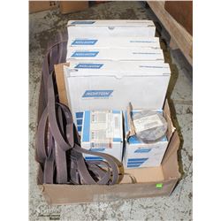 FLAT OF ASSORTED NORTON ABRASIVES PRODUCTS