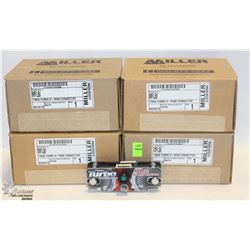 4 BOXES OF MILLER TWIN TURBO D-RING CONNECTOR KIT