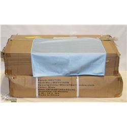 2 CASE OF BLUE MICROFIBER WINDOW CLOTHS 16" X 16"
