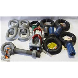 LOT OF CROSBY HEAVY DUTY FASTENERS