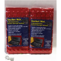 LOT OF 2 SOCKET MATS