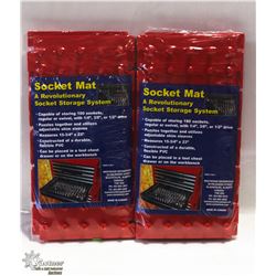 LOT OF 2 SOCKET MATS