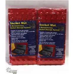 LOT OF 2 SOCKET MATS