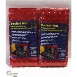 LOT OF 2 SOCKET MATS