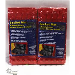 LOT OF 2 SOCKET MATS