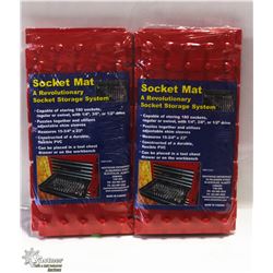 LOT OF 2 SOCKET MATS